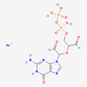 molecular formula C10H12N5NaO11P2 B1140865 Guanosine 5/'-diphosphate, periodate oxidized sodium salt CAS No. 103192-43-4