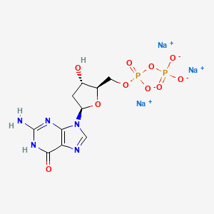 molecular formula C10H12N5Na3O10P2 B1140871 2'-Deoxyguanosine-5'-diphosphate trisodium salt CAS No. 102783-74-4