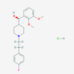 molecular formula C₂₂H₂₅D₄ClFNO₃ B1140875 Volinanserin-d4 Hydrochloride Salt CAS No. 1217617-73-6