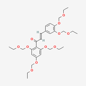3-[3,4-Bis(ethoxymethoxy)phenyl]-1-[2,4,6-tris(ethoxymethoxy)phenyl]-2-propen-1-one