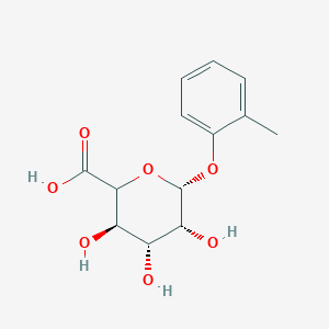 molecular formula C₁₃H₁₆O₇ B1140894 o-Cresol alpha-D-Glucuronide CAS No. 111897-99-5