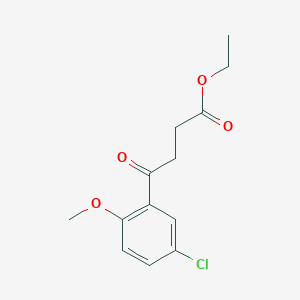 Ethyl 4-(5-chloro-2-methoxyphenyl)-4-oxobutanoate