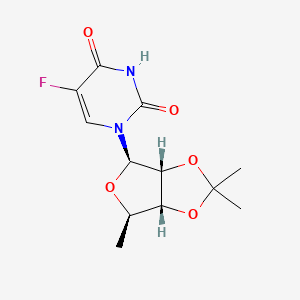 5-Fluoro-1-((3aR,4R,6R,6aR)-2,2,6-trimethyltetrahydrofuro[3,4-d][1,3]dioxol-4-yl)pyrimidine-2,4(1H,3H)-dione