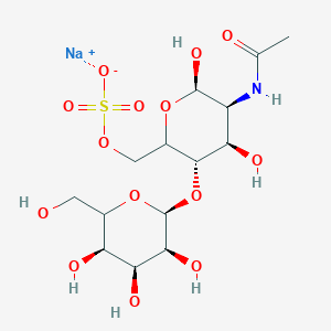 molecular formula C₁₄H₂₄NNaO₁₄S B1140918 N-Acetyllactosamine 6-Sulfate Sodium Salt CAS No. 145447-78-5