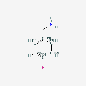 B1140940 4-Fluorobenzylamine-13C6 CAS No. 1189661-31-1