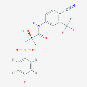 molecular formula C₁₈H₁₀D₄F₄N₂O₄S B1140949 (S)-Bicalutamide-d4 CAS No. 1217769-79-3