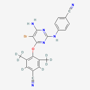 molecular formula C₂₀H₇D₈BrN₆O B1140965 Etravirine-d8 CAS No. 1142096-06-7