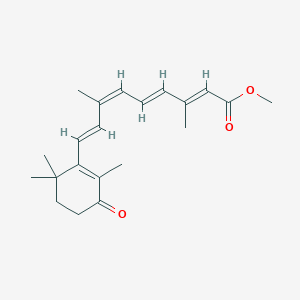 molecular formula C₂₁H₂₈O₃ B1140979 4-酮 9-顺视黄酸甲酯 CAS No. 163955-59-7