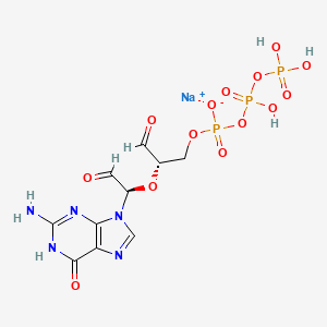 molecular formula C10H13N5NaO14P3 B1140980 Guanosine 5'-triphosphate,periodate oxidized sodium salt CAS No. 103192-45-6