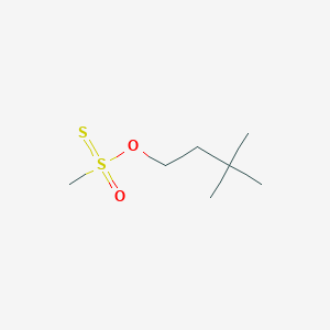molecular formula C₇H₁₆O₂S₂ B1140981 Methanesulfonothioic acid 3,3-dimethylbutyl ester CAS No. 492442-75-8