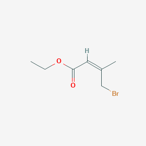 molecular formula C₇H₁₁BrO₂ B1140984 ethyl (Z)-4-bromo-3-methylbut-2-enoate CAS No. 51371-55-2