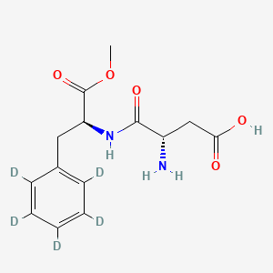 molecular formula C14H18N2O5 B1141000 Aspartame-d5 CAS No. 1356849-17-6
