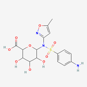 molecular formula C16H19N3O9S B1141002 Sulfamethoxazole N1-Glucuronide CAS No. 14365-52-7