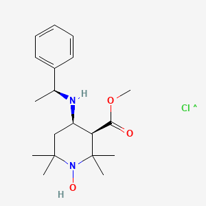 (3R,4R)-4-[(1S)-Phenylethylamino-3-methoxycarbonyl]-2,2,6,6-tetramethylpiperidine-1-oxyl Hydrochloride