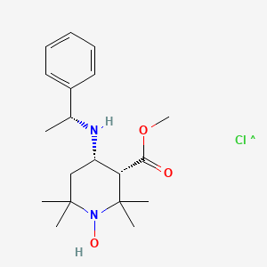 (3S,4S)-4-[(1R)-Phenylethylamino-3-methoxycarbonyl]-2,2,6,6-tetramethylpiperidine-1-oxyl Hydrochloride