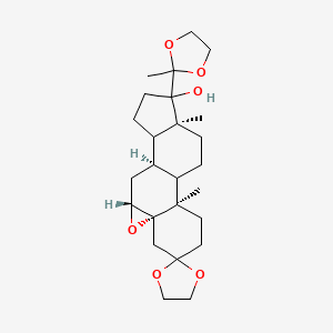 (5beta,6beta)-Epoxy-17alpha-hydroxy-pregnane-3,20-dione-3,20-bis(ethyleneketal)