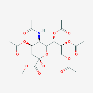 molecular formula C₂₁H₃₁NO₁₃ B1141011 N-Acetyl-2-O-methyl-alpha-neuraminic Acid Methyl Ester 4,7,8,9-Tetraacetate CAS No. 73208-80-7
