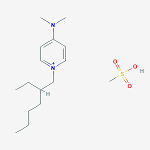 molecular formula C₁₆H₃₀N₂O₃S B1141043 4-Dimethylamino-N-(2-ethylhexyl)pyridinium mesylate CAS No. 92885-99-9