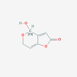 molecular formula C₄¹³C₃H₆O₄ B1141055 Patulin-13C3 CAS No. 748133-69-9