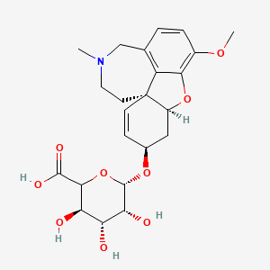 molecular formula C₂₃H₂₉NO₉ B1141069 Galanthamine beta-D-Glucuronide CAS No. 464189-56-8