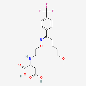 molecular formula C19H25F3N2O6 B1141077 N-(2-Succinyl) Fluvoxamine CAS No. 259526-43-7