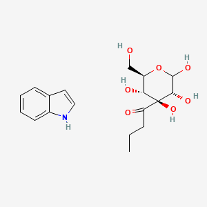 1H-indole;1-[(3R,4S,5R,6R)-2,3,4,5-tetrahydroxy-6-(hydroxymethyl)oxan-4-yl]butan-1-one