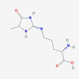 L-Ornithine, N5-(4,5-dihydro-4-methyl-5-oxo-1H-imidazol-2-yl)-