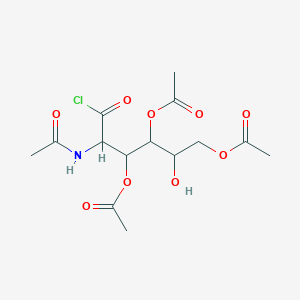 (5-Acetamido-3,4-diacetyloxy-6-chloro-2-hydroxy-6-oxohexyl) acetate