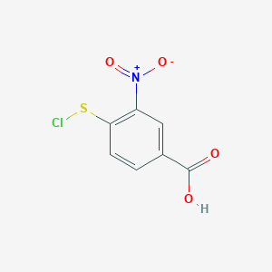 molecular formula C7H4ClNO4S B011411 2-Nitro-4-carboxyphenylsulfenyl chloride CAS No. 19961-56-9