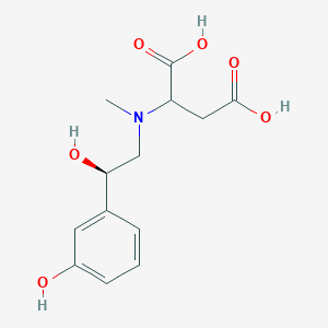 molecular formula C₁₃H₁₇NO₆ B1141101 N-(2-Succinyl) Phenylephrine CAS No. 915278-80-7