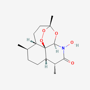 molecular formula C₁₅H₂₃NO₅ B1141108 N-Hydroxy-11-azaartemisinin CAS No. 1086409-82-6