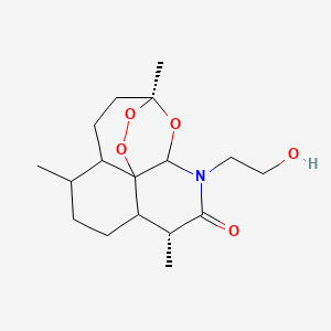 molecular formula C₁₇H₂₇NO₅ B1141110 N-(2-Hydroxyethyl)-11-azaartemisinin CAS No. 255731-00-1