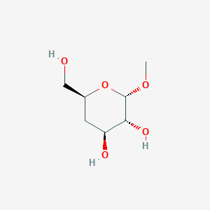 molecular formula C₇H₁₄O₅ B1141112 4-脱氧-a-D-吡喃葡萄糖甲基 CAS No. 13241-00-4