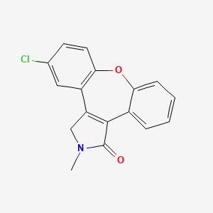 molecular formula C₁₇H₁₂ClNO₂ B1141125 9-chloro-4-methyl-13-oxa-4-azatetracyclo[12.4.0.02,6.07,12]octadeca-1(18),2(6),7(12),8,10,14,16-heptaen-3-one CAS No. 934996-79-9