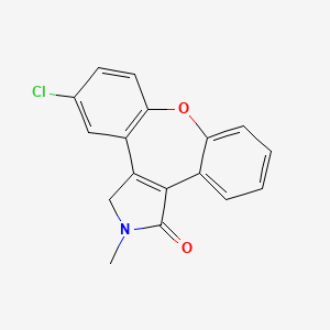 B1141125 5-chloro-2-methyl-2,3-dihydro-1H-dibenzo[2,3:6,7]oxepino[4,5-c]pyrrol-1-one CAS No. 934996-79-9