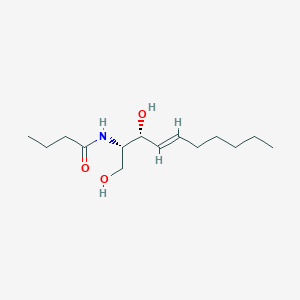 molecular formula C₁₄H₂₇NO₃ B1141136 (2S,3R,4E)-2-丁酰氨基-4-癸烯-1,3-二醇 CAS No. 850264-01-6