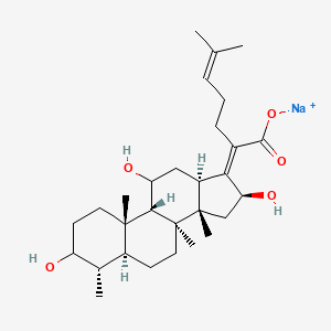 molecular formula C₂₉H₄₅NaO₅ B1141140 16-Deacetyl Fusidic Acid Sodium Salt CAS No. 55601-53-1