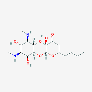 molecular formula C17H30N2O7 B1141143 Trospectomycin dihydrochloride CAS No. 85951-37-7
