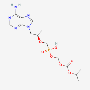 molecular formula C₁₄H₂₂N₅O₇P B1141149 Mono-poc tenofovir CAS No. 211364-69-1