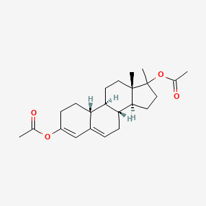 molecular formula C₂₃H₃₂O₄ B1141152 17-甲基-雌甾-3,5-二烯-3,17-二醇二乙酸酯 CAS No. 95564-05-9
