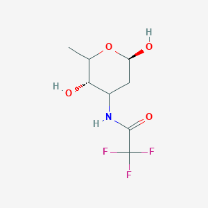 molecular formula C₈H₁₂F₃NO₄ B1141158 N-(Trifluoroacetamido)daunosamine CAS No. 52471-40-6
