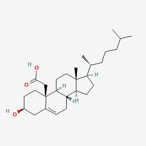 molecular formula C₂₇H₄₄O₃ B1141162 19-Carboxy cholesterol CAS No. 26319-96-0