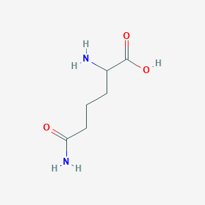 molecular formula C₆H₁₂N₂O₃ B1141173 2,6-二氨基-6-氧代己酸 CAS No. 34218-76-3