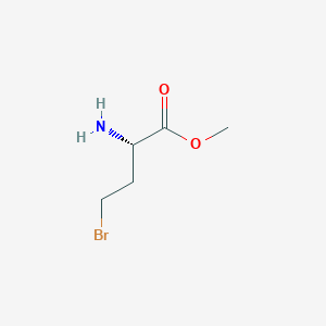 molecular formula C5H10BrNO2 B1141174 (S)-(+)-2-Amino-4-bromobutyric acid methyl ester CAS No. 101650-17-3