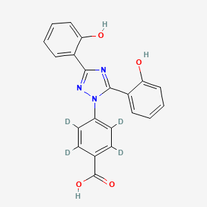 molecular formula C₂₁H₁₁D₄N₃O₄ B1141183 Deferasirox-d4 CAS No. 1133425-75-8