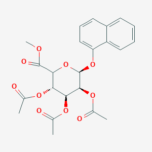 Methyl naphthalen-1-yl (5xi)-2,3,4-tri-O-acetyl-beta-D-lyxo-hexopyranosiduronate