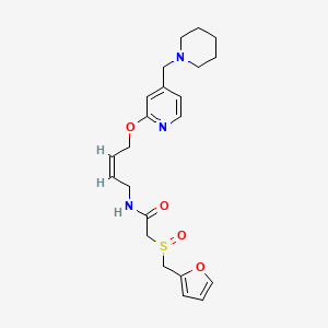 molecular formula C₂₂H₂₉N₃O₄S B1141186 Lafutidine CAS No. 206449-93-6