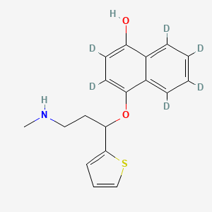 molecular formula C₁₈H₁₃D₆NO₂S B1141198 4-Hydroxy Duloxetine-d6 CAS No. 1217606-96-6