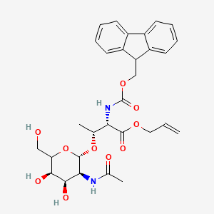 molecular formula C₃₀H₃₆N₂O₁₀ B1141206 N-Fmoc-O-[2-acetamido-2-deoxy-alpha-D-galactopyranosyl]-L-threonine Allyl Ester CAS No. 301843-65-2