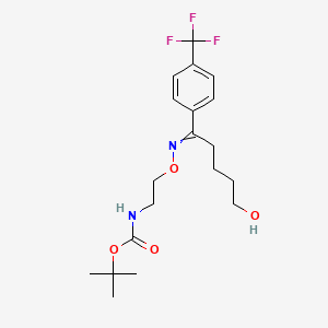 molecular formula C₁₉H₂₇F₃N₂O₄ B1141213 N-Boc Desmethyl Fluvoxamine CAS No. 192876-03-2